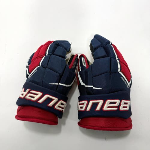 Used Navy/Red/White Bauer Supreme 3S Pro Gloves | 14" | A4