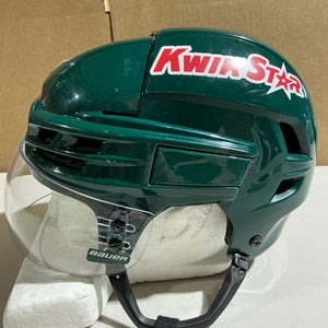 CCM Super Tacks X Pro Stock Hockey Helmet Visor Combo Medium Forest Green WILD (Used) 27311