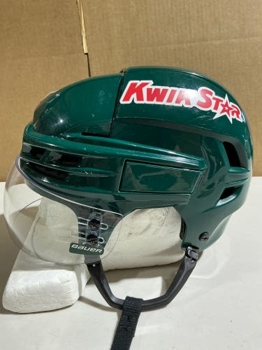 CCM Super Tacks X Pro Stock Hockey Helmet Visor Combo Medium Forest Green WILD (Used) 27311