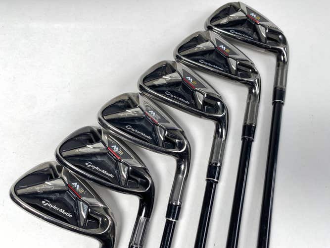 TaylorMade M2 Iron Set 5-PW REAX 55g Senior Graphite Mens RH Midsize Grips