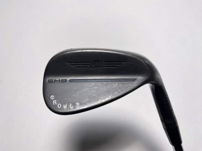 Titleist Vokey SM9 Jet Black Gap Wedge GW 50* DG S400 Tour Issue Stiff Steel RH