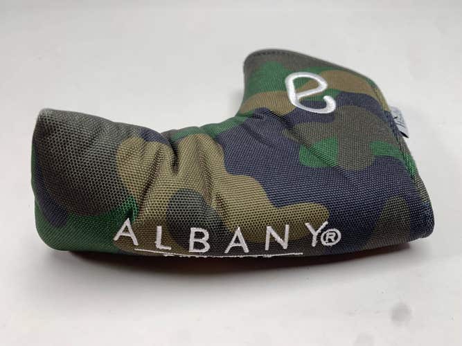 PRG Golf Albany Club Bahamas Blade Putter Headcover HC Camo Green
