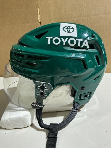 Bauer Re-Akt 150 Pro Stock Hockey Helmet Visor Combo Medium Forest Green WILD (Used) 56208
