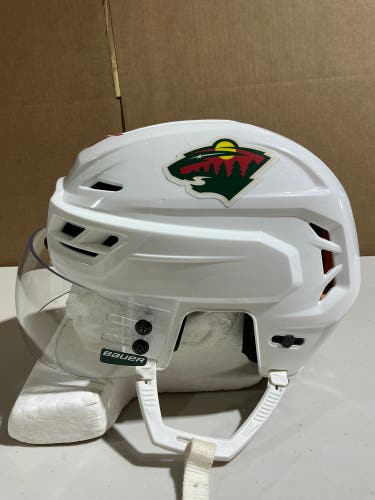 CCM Tacks 710 Pro Stock Hockey Helmet Visor Combo Large White WILD (Used) 49142