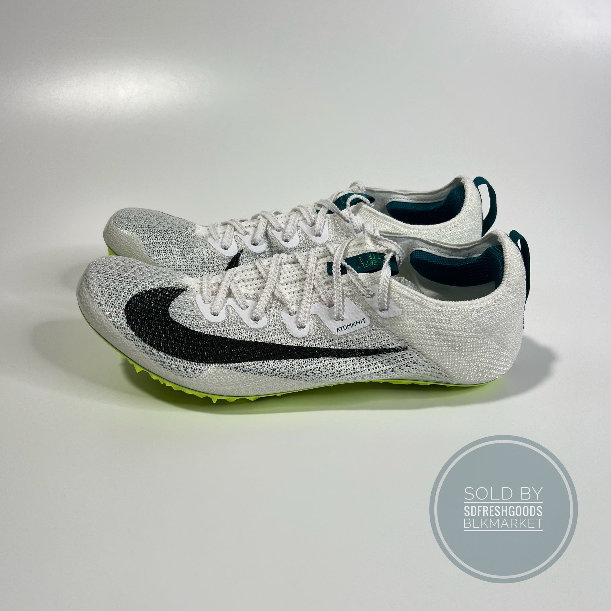 Nike Zoom Superfly Elite 2 White Bright Spruce Track Spikes 