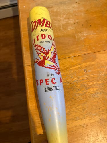 2026 Combat MFG Spec A1 Alloy BBCOR Certified Bat (-3) 29 oz 32" (Used)