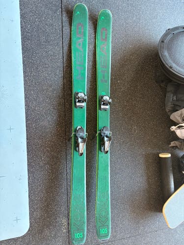 Men's 2024 HEAD Kore 105 184 cm Powder Skis With Bindings Max Din 13 (Used)