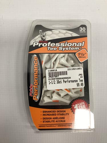 New 1-1/2 30ct Performance Tee 11851-JMG87887