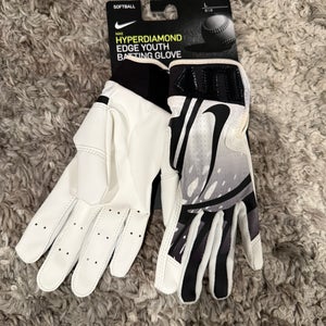 Hyperdiamond Edge Youth Large Nike Batting Gloves (New)