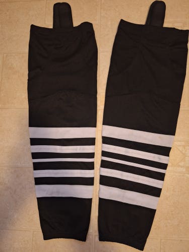 Black Senior Large Tron Socks Pro Stock (New) 32 inch