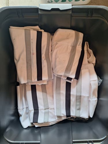 White Senior Large Socks Pro Stock