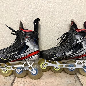 Bauer Vapor 2X Pro Inline Roller Hockey Skates Extra Wide Width Size 7.5 Fit 3 (Used)