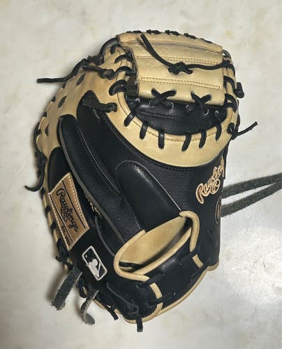 2025 Yadier Molina Pro Model Rawlings Heart of the Hide RH Catcher's Mitt 34" (Barely Used)
