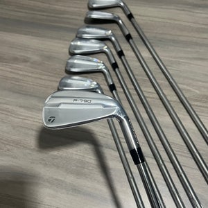 Men's 2025 TaylorMade P-790 Right Handed Iron Set Stiff Flex Steel Shaft (New)