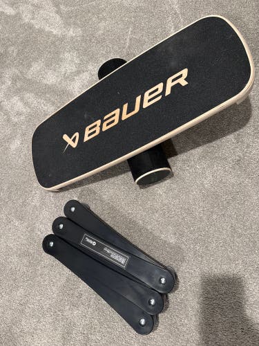 Bauer Balance Board and Better Hockey extreme stick handling trainer