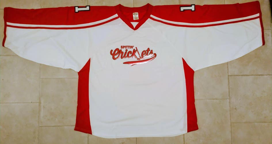 H7600G "Spitting Chicklets" Style Goalie Jersey 4XL - White- New