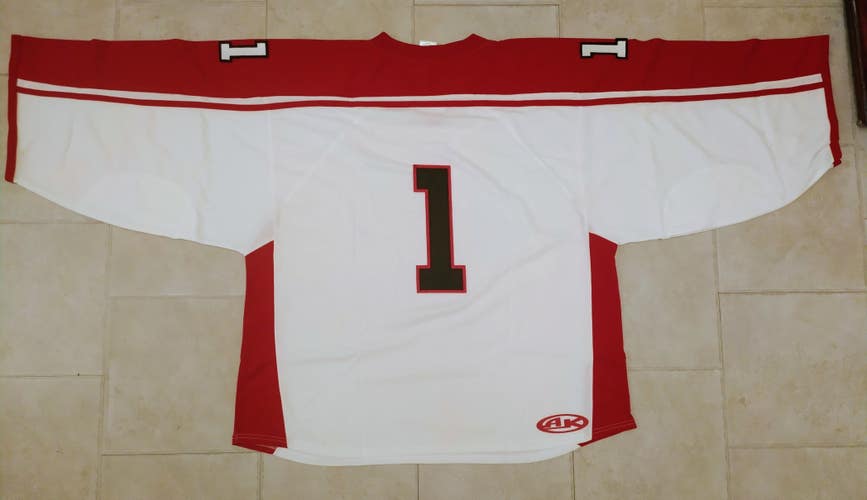 H7600 Hockey Goalie Jersey - 4XL - White/Red - New