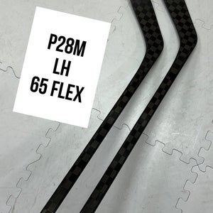 Senior(2x)Left P28M 65 Flex 63”  ProBlackStock™ Unbranded Blackouts Pro Stock Nexus Hockey Sticks