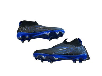 Used Nike AIR ZOOM Soccer Cleats Black And Navy Blue Junior 06 11873-S000233958