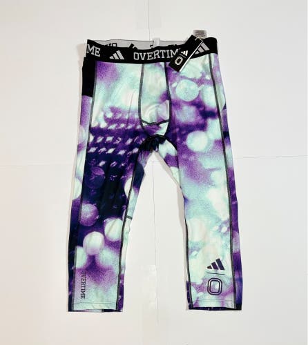 Large Men's Adidas Compression (New) Adidas Exotic Speed Tech Fit 3/4 Training Compression Tights