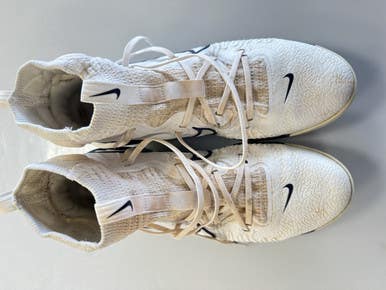 Used Nike LAX Cleats Mens White Senior 11.5 11860-S000305399