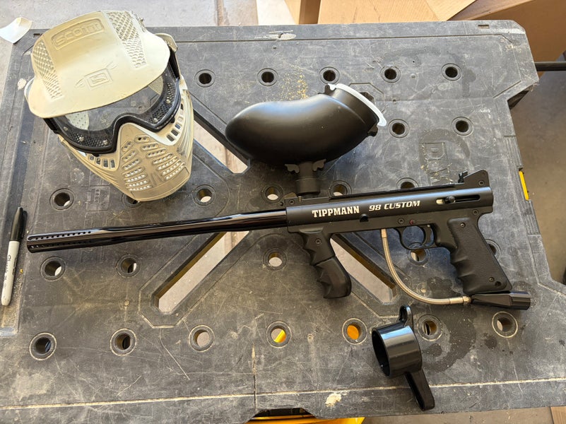 Paintball Starter Kit (Marker, paint, mask, belt) (Used)