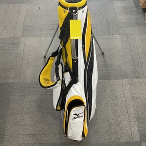 Used Mizuno 4 WAY STAND BAG Mens Stand Bag White And Gold 11614-S000232275