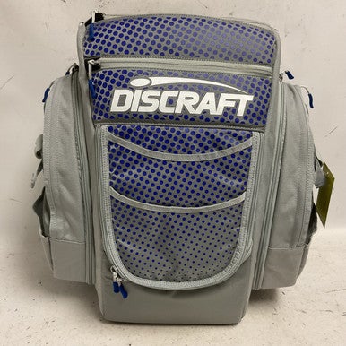 Used Discraft GRIP EQ BX2 Disc Golf Backpack Silver 11855-S000200174