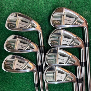Callaway Rogue Pro iron Set 4-9i PW KBS Tour 120s Steel shaft Golf Pride Grip RH