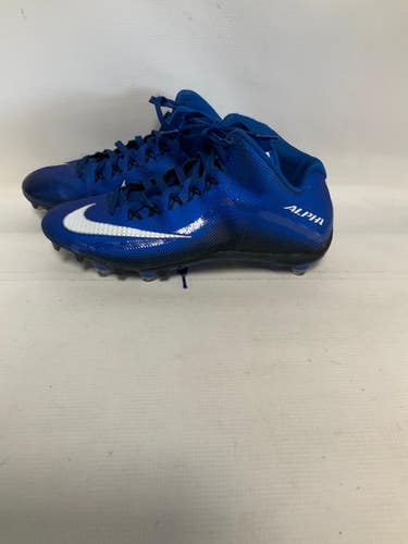 Used Nike ALPHA Adult FB Cleats Royal Blue Senior 11 11823-S000037585