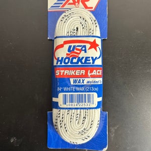 A&R Striker Waxed Laces 84” White