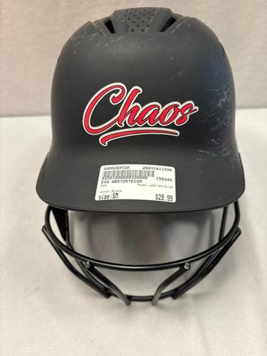 Used EVO WB5725701SM Batting Helmet w/Mask Black SM 11490-S000269720