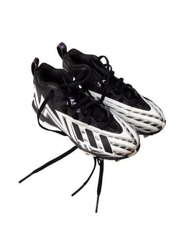 Used Adidas Youth FB Cleats Black And White Youth 13.0 11760-S000089025