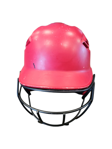 Used Rawlings RED W/ MASK YTH Batting Helmet w/Mask None MD 11850-S000023646