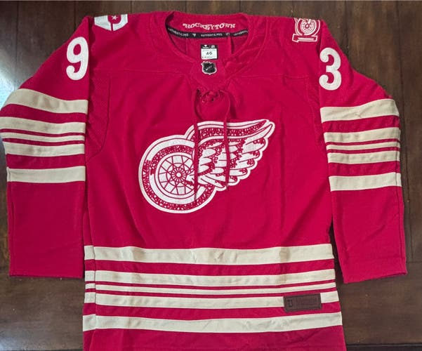 Detroit Red Wings Alex Debrincat #93 100 Year Centennial Jersey Adult Small (46)