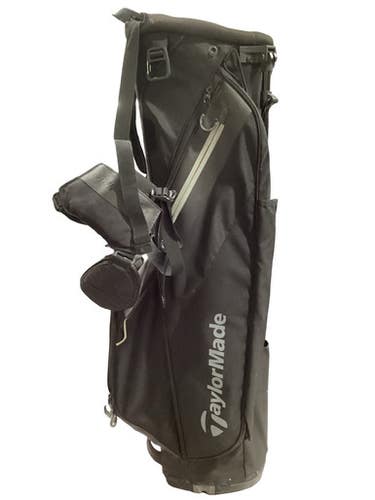 Used Taylormade 4 WAY HAAS FAMILY INVITATIONAL BAG Mens Stand Bag Black 11347-S000265280