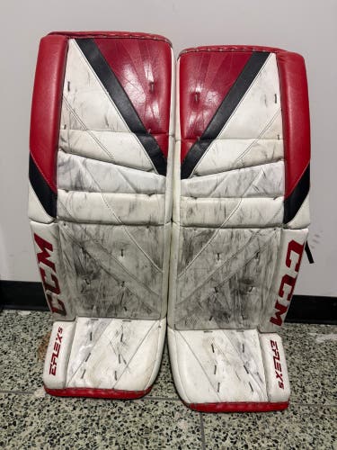 33" 2022 CCM Extreme Flex 5 Goalie Leg Pads Pro Stock (Used)