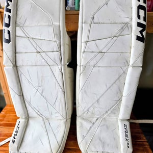 CCM EFlex 6.9 Goalie Leg Pads 33+1 – Senior – Good Used Condition