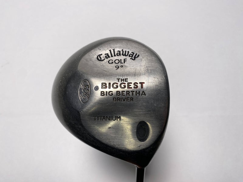 Callaway Biggest Big Bertha Driver 9* Wizard Carbon Regular Graphite Mens RH