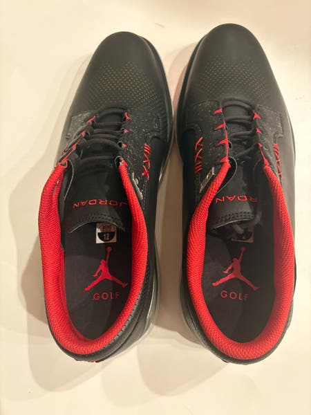 Nike Air Jordan ADG 5 Black Red Men’s 12 Golf Shoes FQ6642-001 New W/out Box Nike Air Jordan ADG 5 Black Red Men main image 2