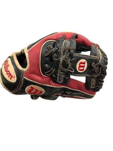 Used Wilson 1786 BB/SB Glove RH Throw Black And Wine Red 11 1/2" 11835-S000206047