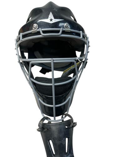 Used All Star CATCH HELMET Catchers Helmet w/Mask Black SM 11835-S000205983