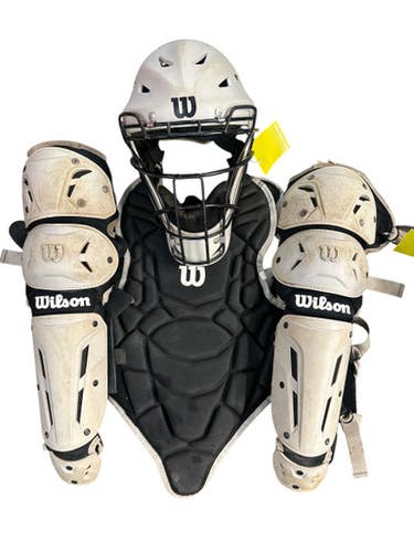 Used Wilson EZ GEAR Catchers Chest Protector Grey T-Ball 11835-S000205986