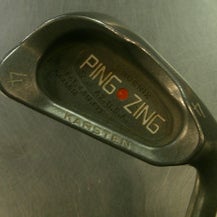 Used Ping ZING ORANGE DOT Mens Individual Iron RH 4 Iron 11868-S000067698