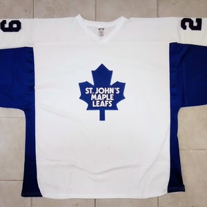 H7100G St.John's Maple Leafs Style Hockey Goalie Jersey - 4XL White - NEW