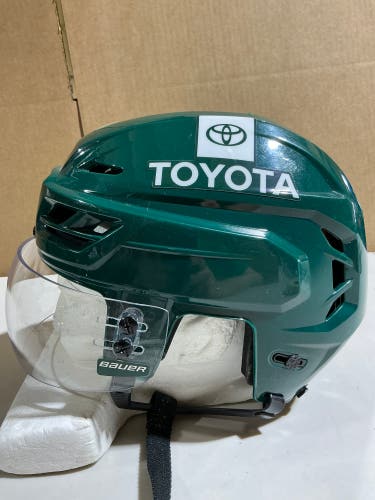CCM Tacks 710 Pro Stock Hockey Helmet Visor Combo Large Forest Green WILD (Used) 49683