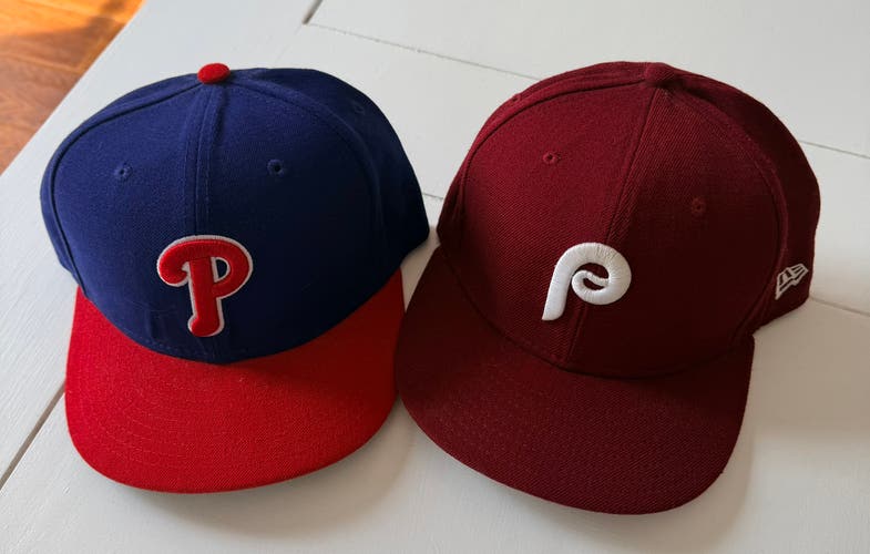 Blue Men's 7 1/8 New Era Hat (Used)