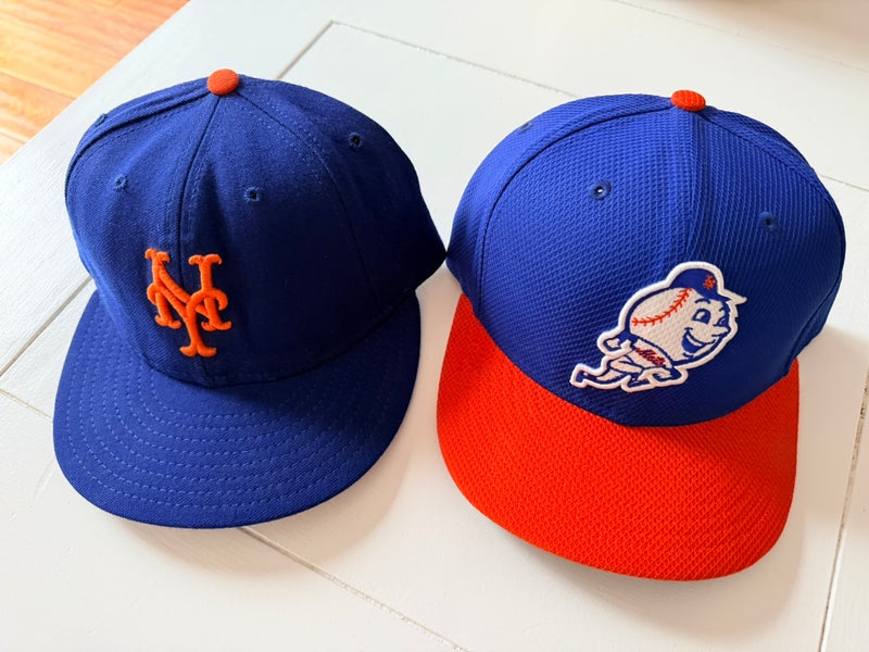 NEW YORK METS Blue Men's 7 1/4 New Era Hat (Used)