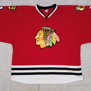 H550B "Blackhawks" Style Goalie Jersey - Size 4XL - Numbered -New