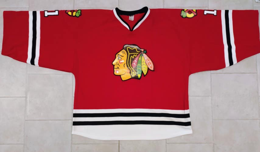 H550B "Blackhawks" Style Goalie Jersey - Size 4XL - Numbered -New